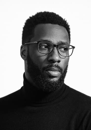 Barry Martin Jr., founder of Lushmoore, in a black turtleneck and glasses