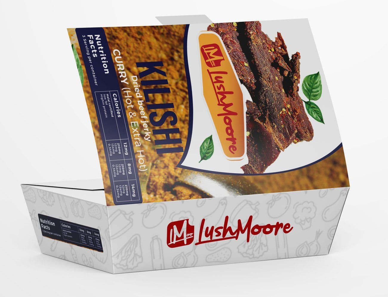 Open Curry kilishi box